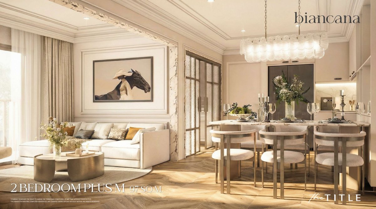 Interior view of One Bedroom Standard Condo for Sale at Biancana Surin