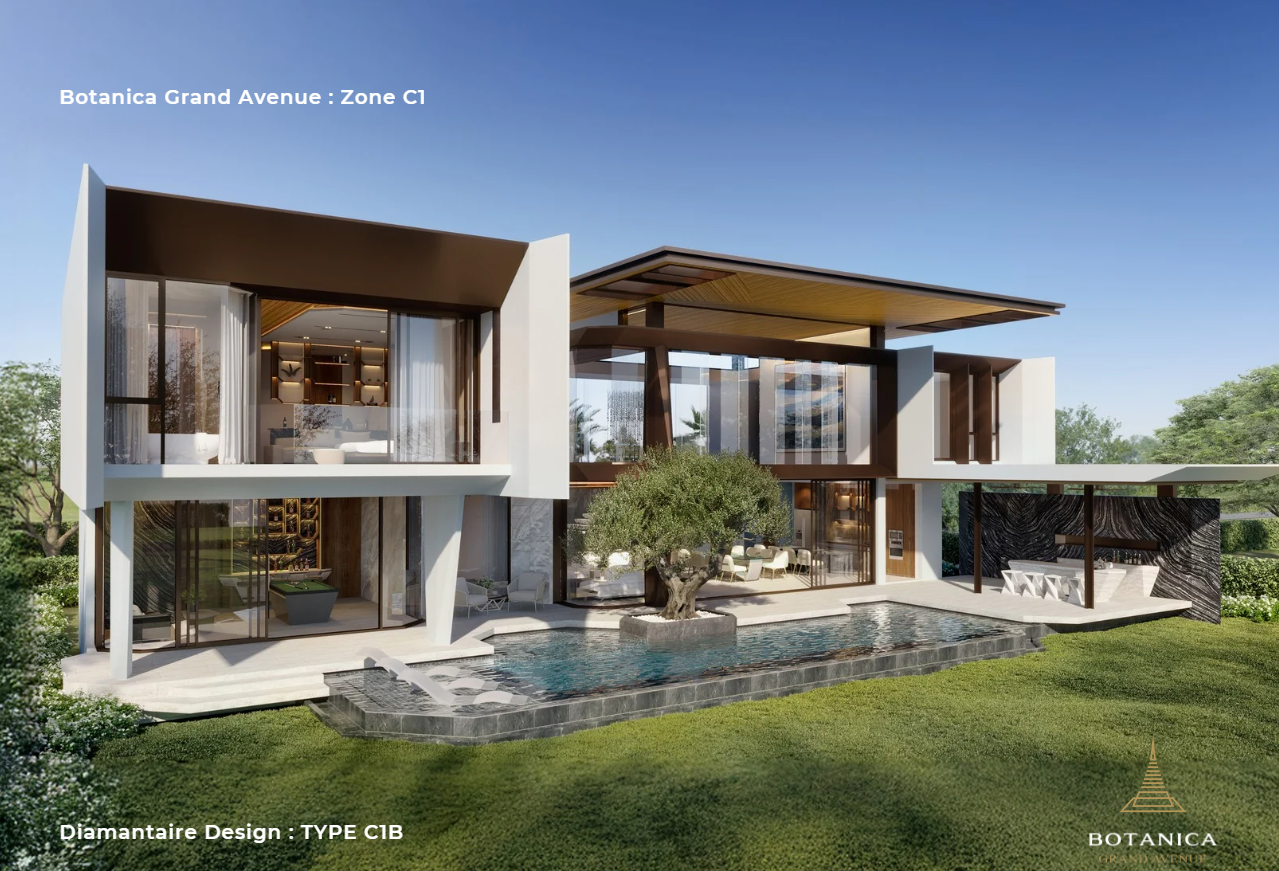 Interior view of 4 Bedroom Modern Elegant Design Villa for Sale at Botanica Grand Avenue – C1B Type Villa