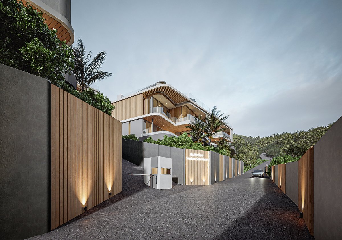 Interior view of 4 Bedroom Ocean View Botanica Modern Sea Karon Villa for Sale