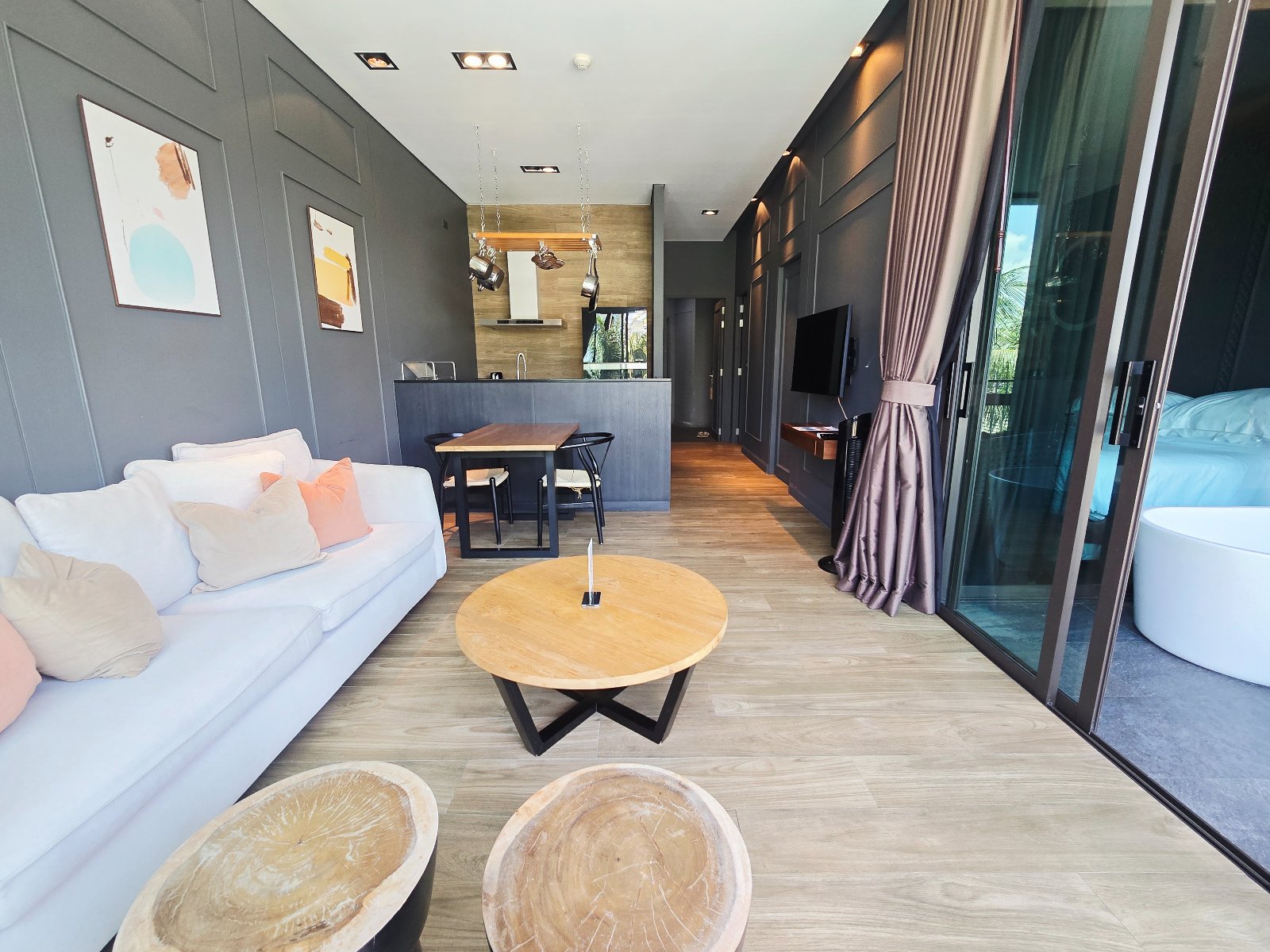 Interior view of 1 Bedroom Partial Sea View Condo for Sale at Saturdays Condo, Rawai - A2218