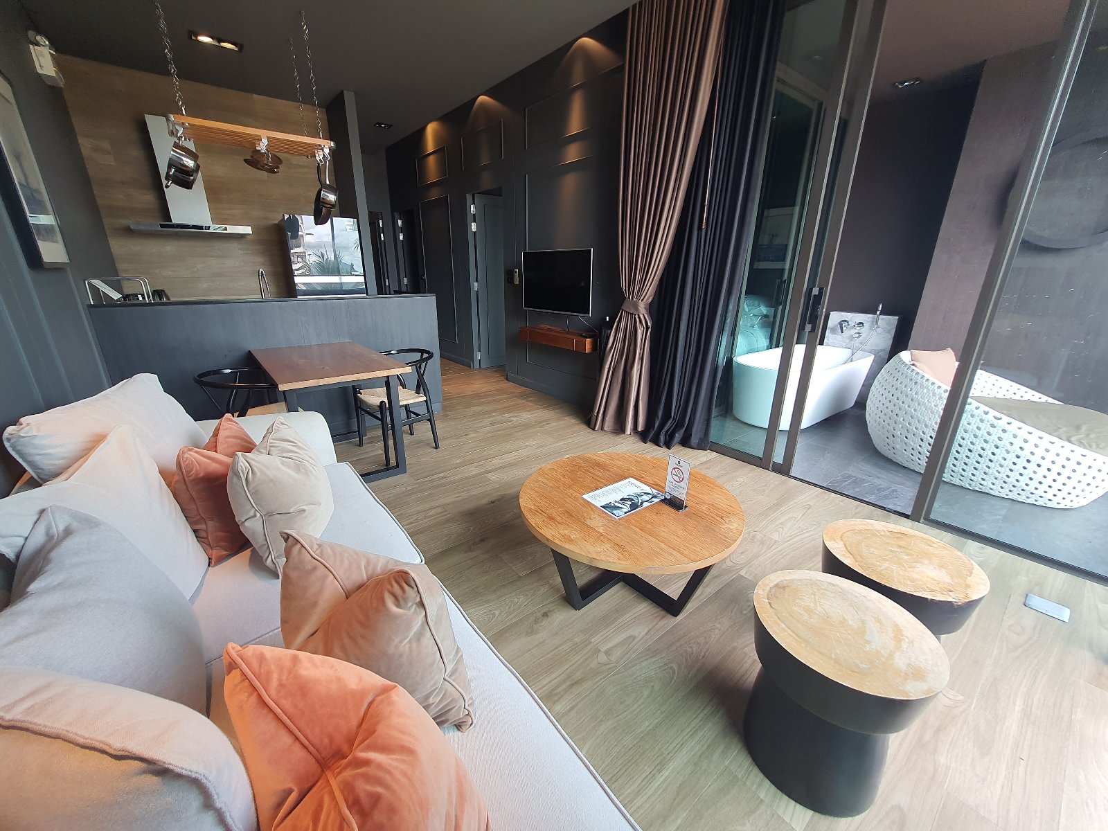 Interior view of 1 Bedroom Partial Sea View Condo for Sale at Saturdays Condo, Rawai - A2218