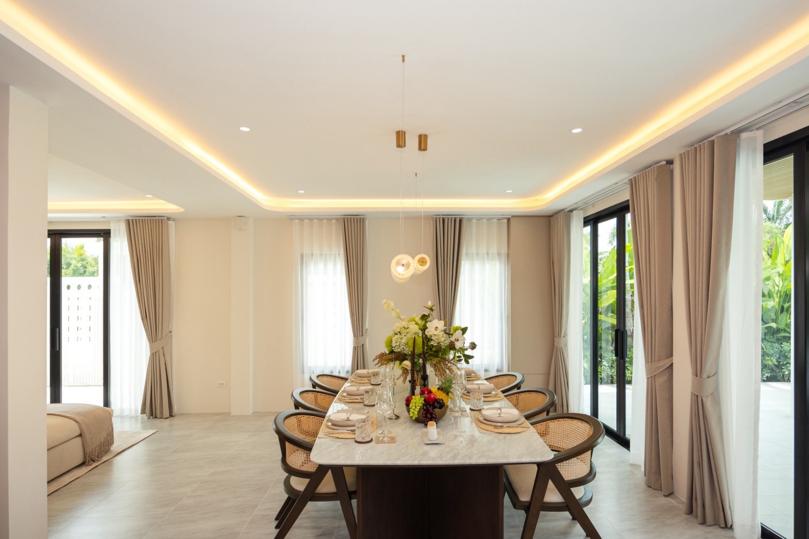 Interior view of 3-Bedroom Villa in The Place Villas Thalang - Type B