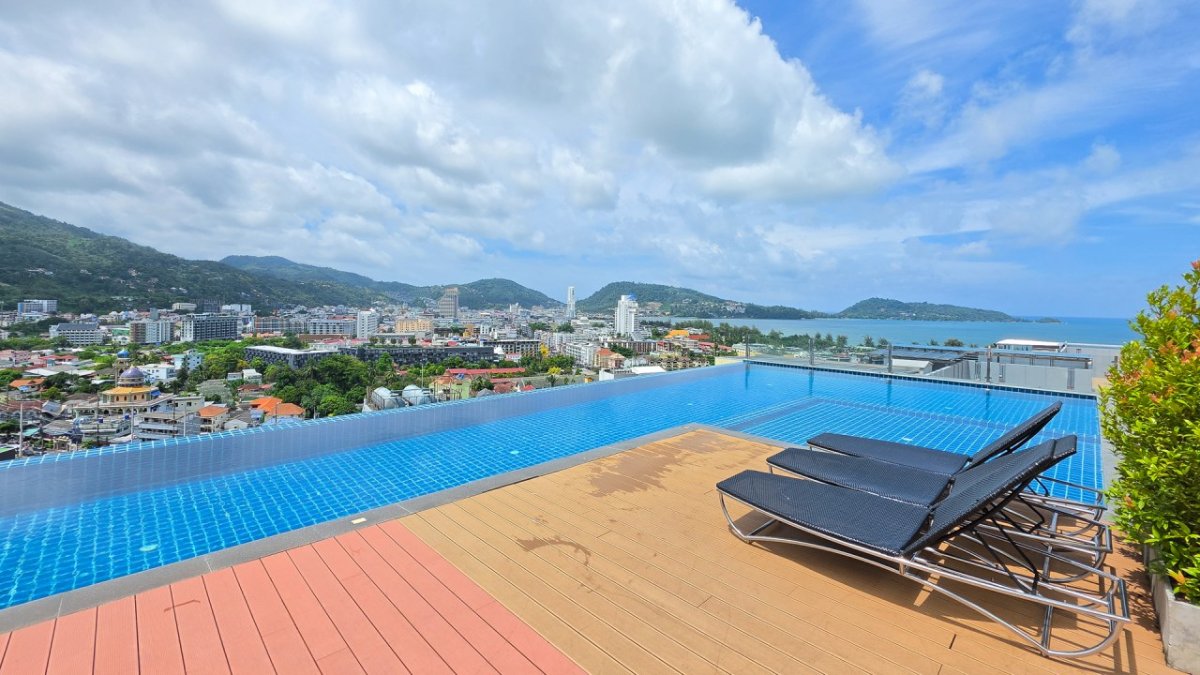 Exterior view of Sea View Penthouse, 3-Bedrooms, with Private Rooftop Terrace in Patong for Sale
