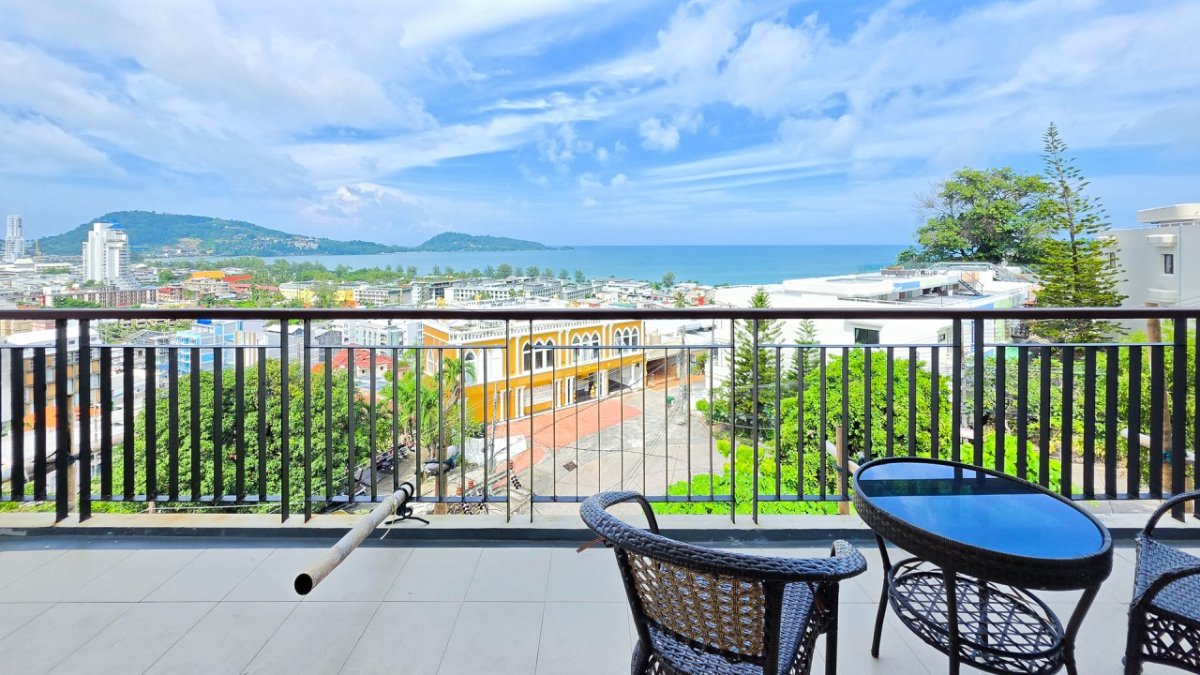 Exterior view of Sea View Penthouse, 3-Bedrooms, with Private Rooftop Terrace in Patong for Sale