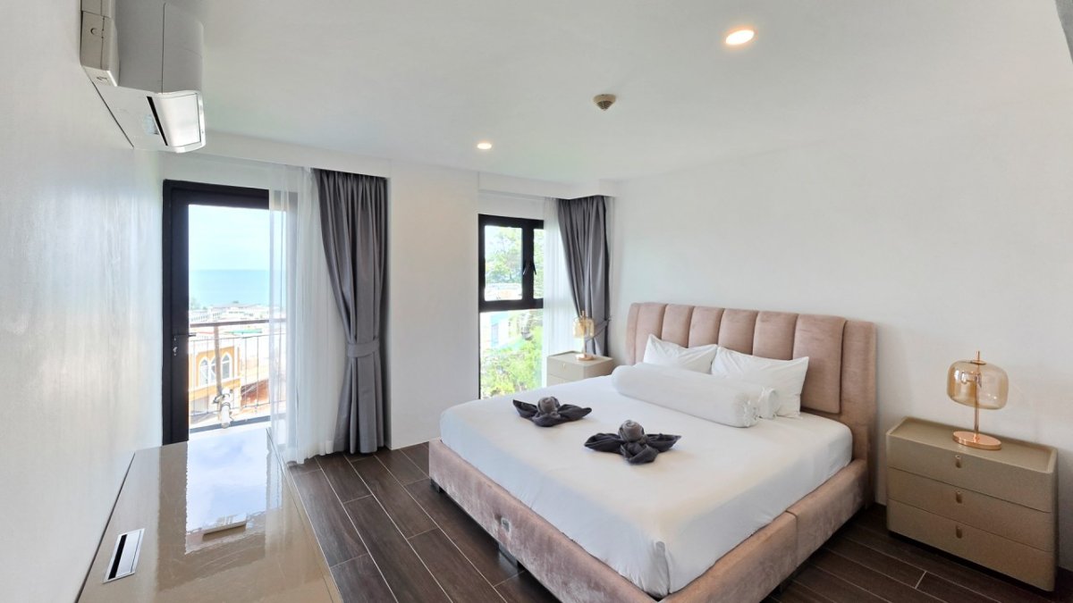 Exterior view of Sea View Penthouse, 3-Bedrooms, with Private Rooftop Terrace in Patong for Sale