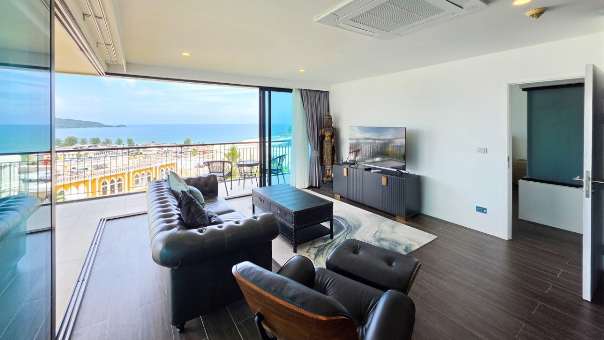 Exterior view of Sea View Penthouse, 3-Bedrooms, with Private Rooftop Terrace in Patong for Sale