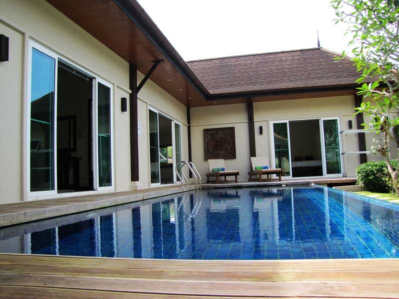Interior view of Modern Oriental-style 4-Bedroom Pool villa for Sale in Two Villas Tara Layan Beach
