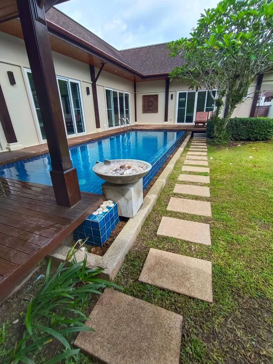 Interior view of Modern Oriental-style 4-Bedroom Pool villa for Sale in Two Villas Tara Layan Beach