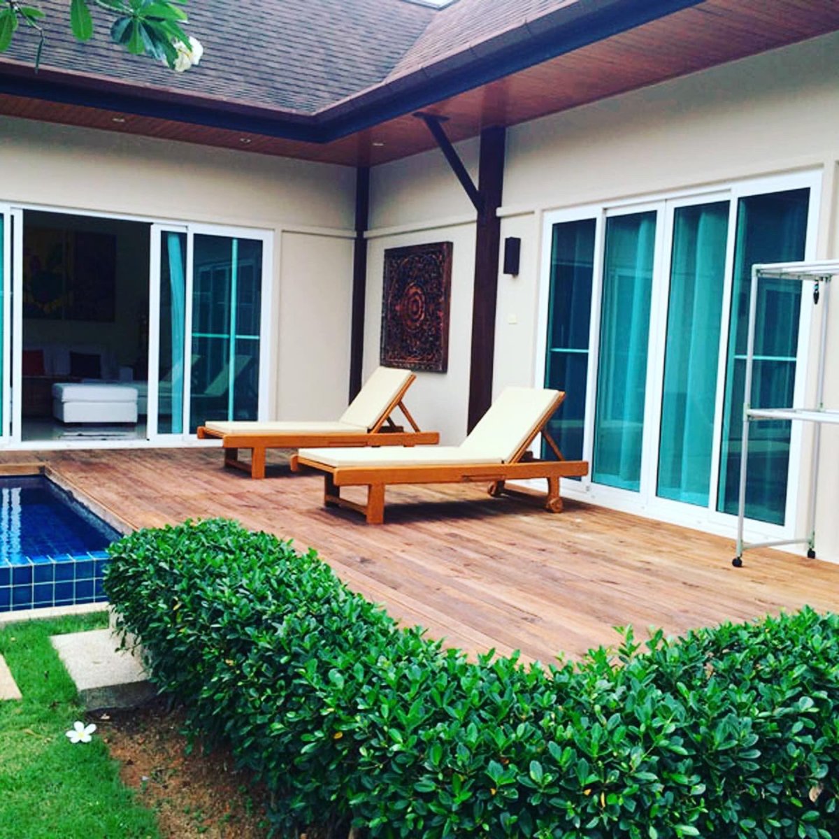Interior view of Modern Oriental-style 4-Bedroom Pool villa for Sale in Two Villas Tara Layan Beach