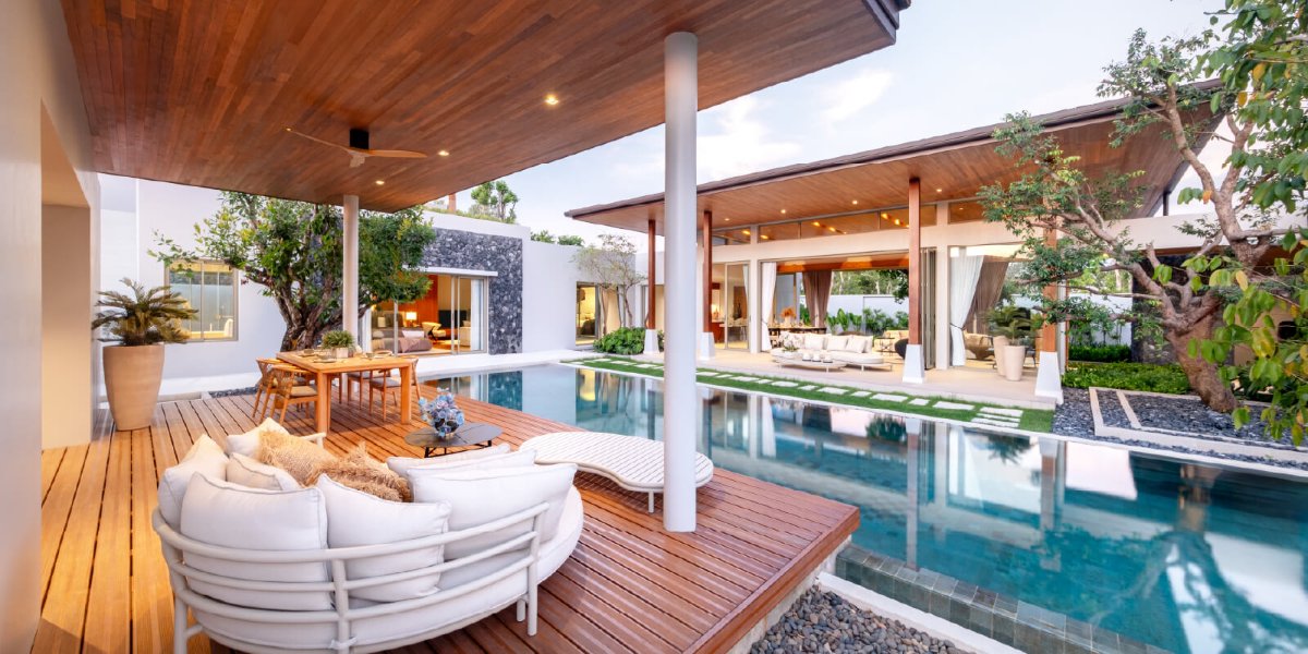 Interior view of 3 Bedroom Balinese Tropical Style Botanica Four Seasons Villa for Sale at Summer Zone - Type A