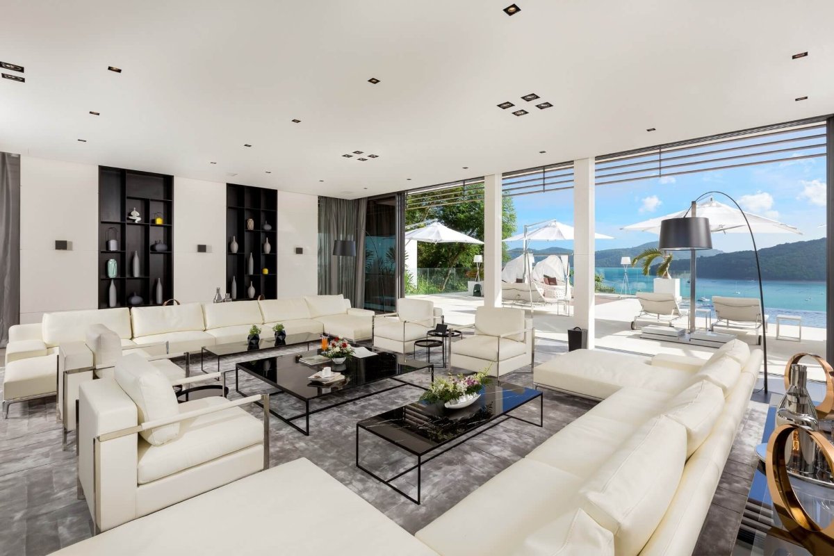 Interior view of 6-Bedroom Cliff Top Residences Ao Yon Sea View Super Villa - Cape Panwa, Phuket