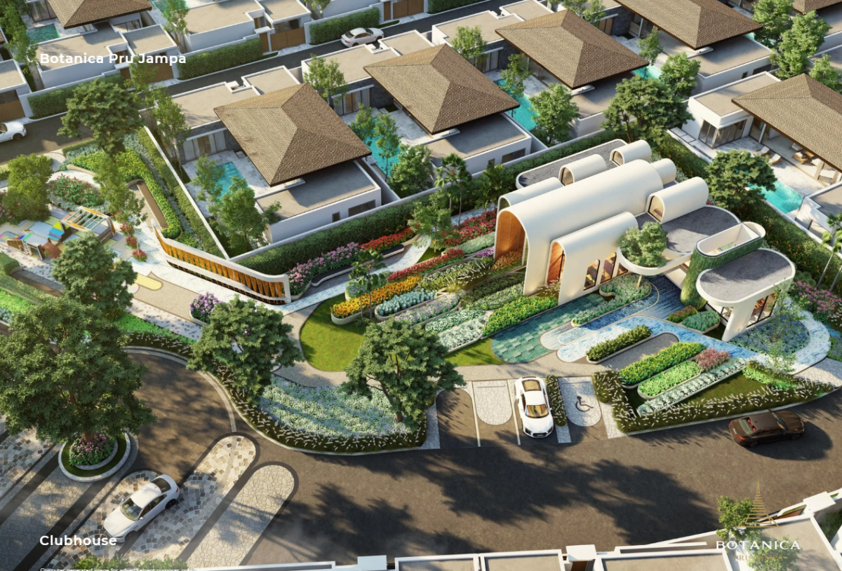 Interior view of Mid-Century Modern Design 3-Bedroom Villa in Botanica Pru Jampa