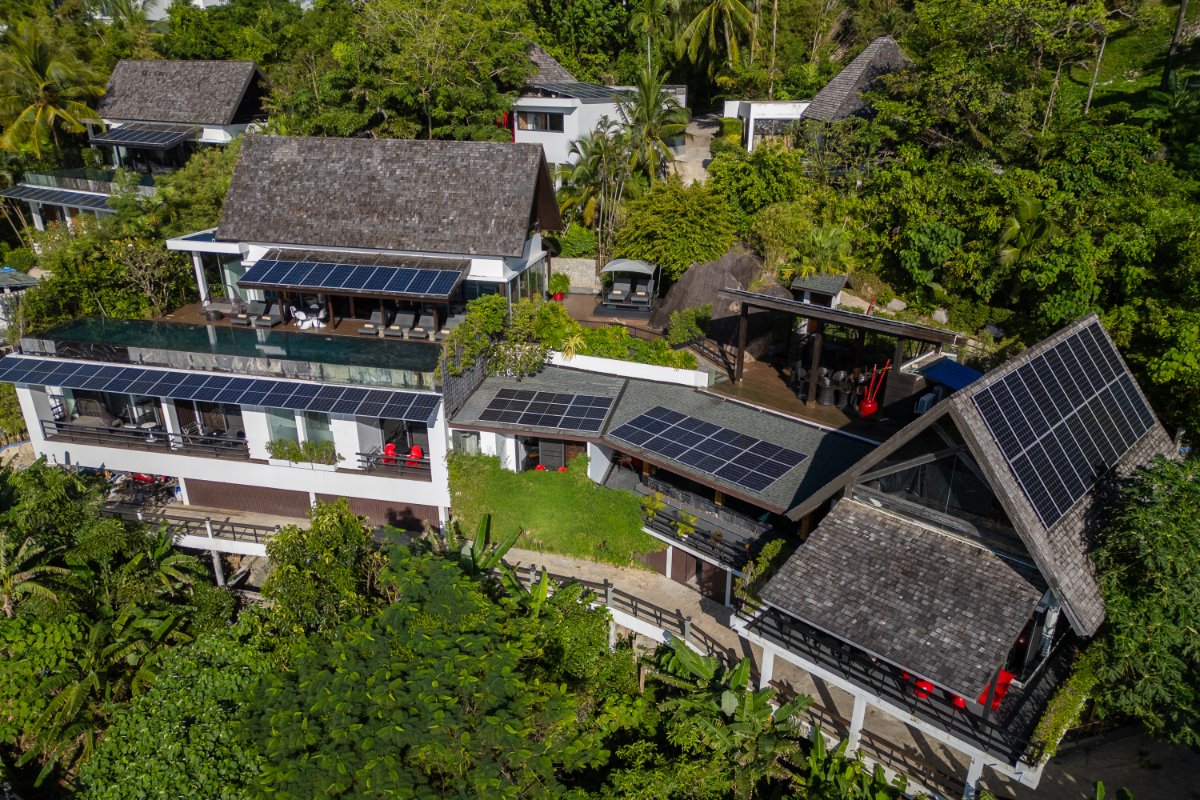 View from Double Villa Yin & Villa Yin Noi with Breathtaking Sea Views for Sale in Kamala