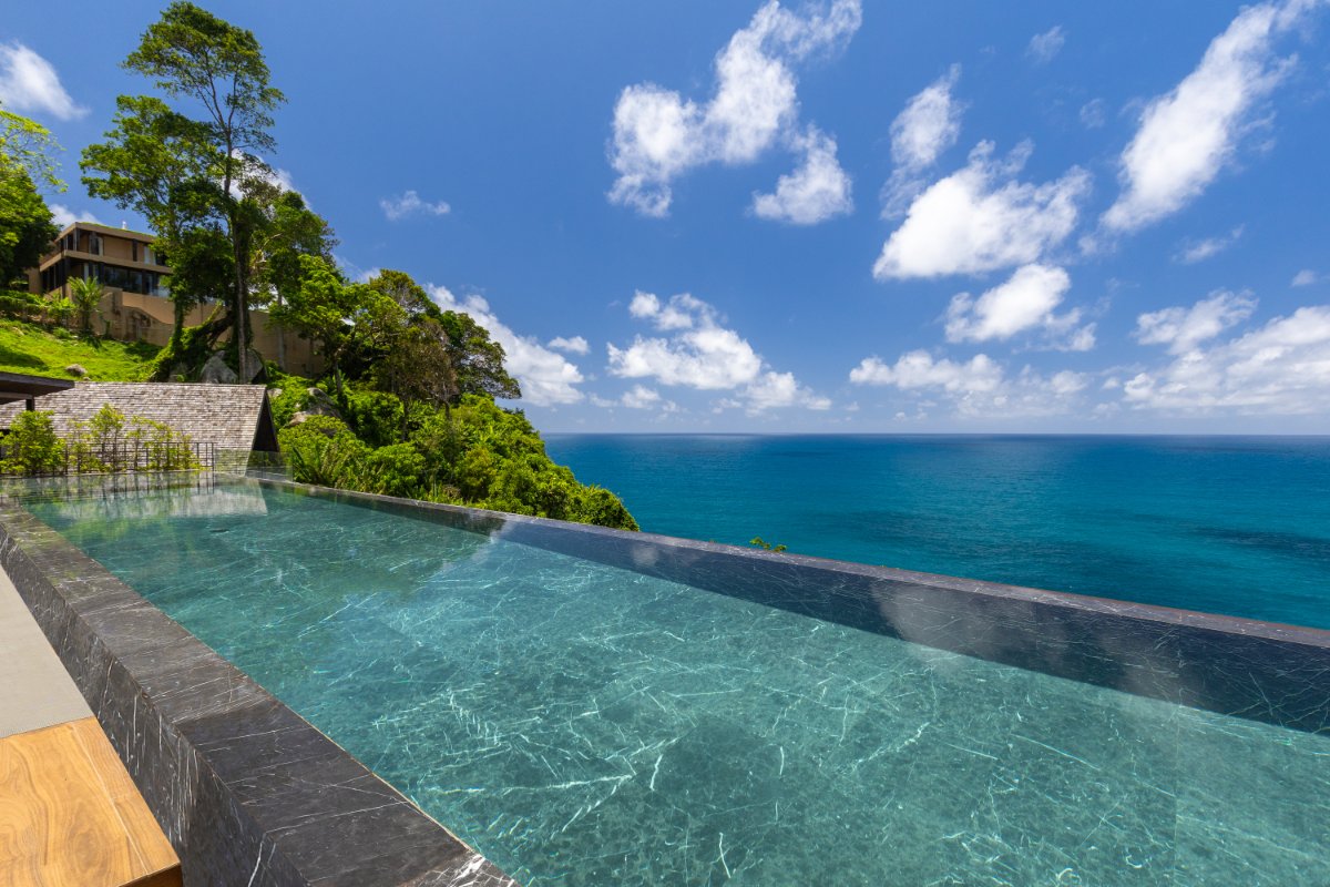 View from Double Villa Yin & Villa Yin Noi with Breathtaking Sea Views for Sale in Kamala
