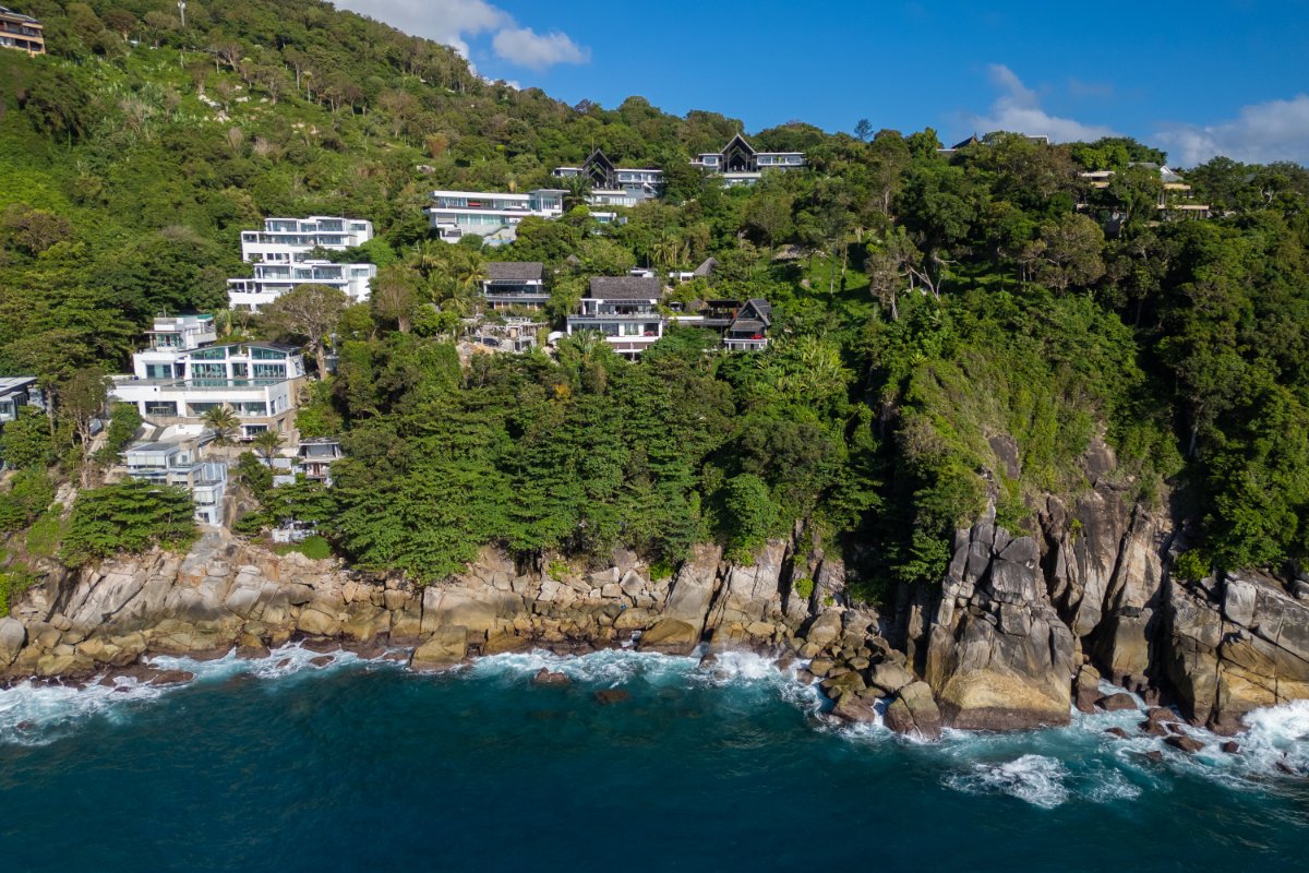 View from Double Villa Yin & Villa Yin Noi with Breathtaking Sea Views for Sale in Kamala