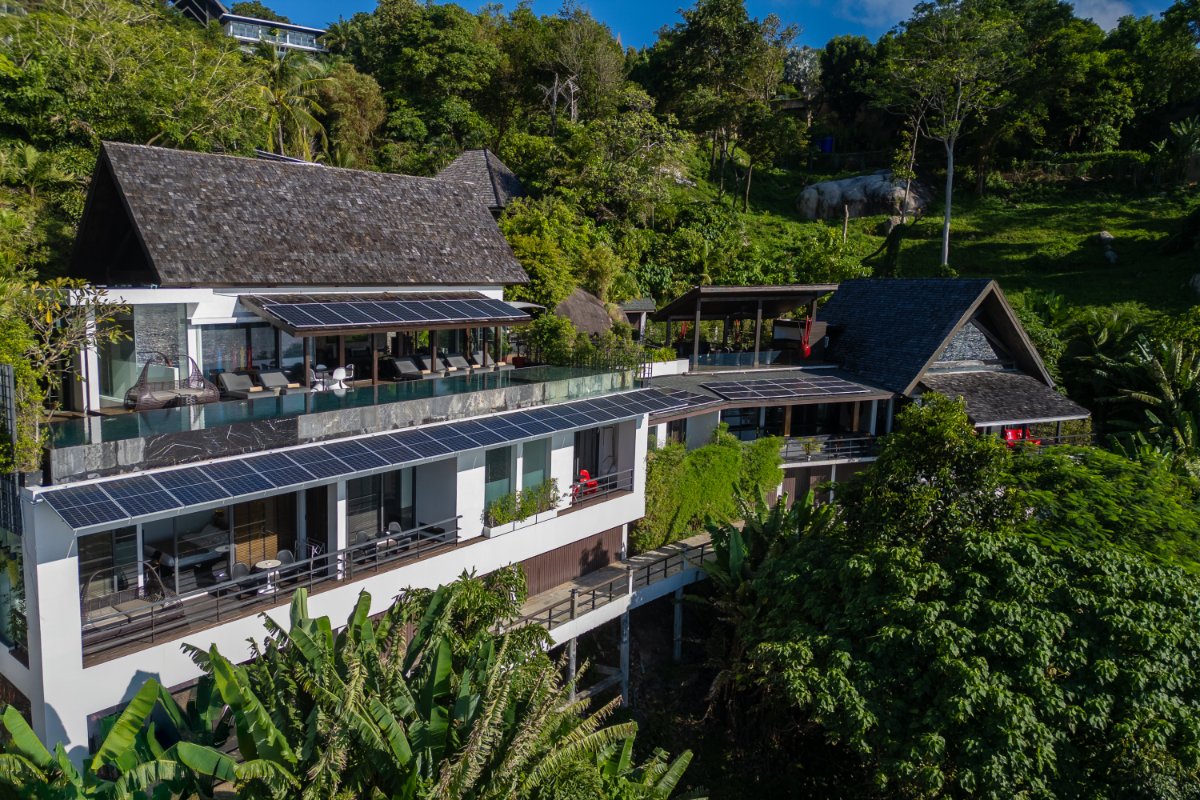 View from Double Villa Yin & Villa Yin Noi with Breathtaking Sea Views for Sale in Kamala
