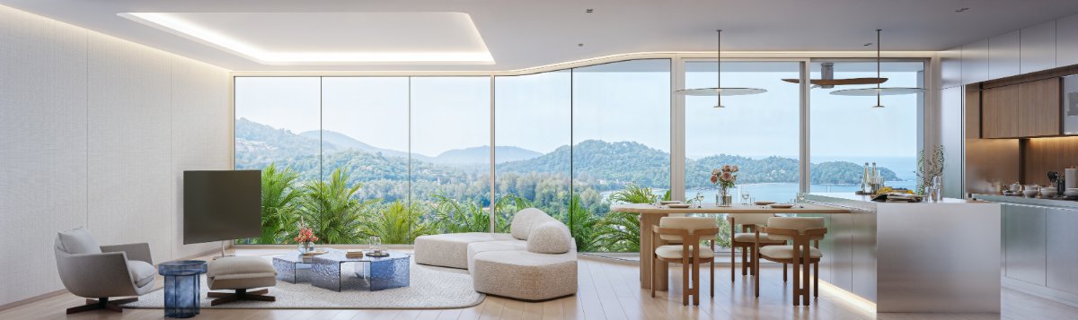 Interior view of 2 Bedroom Deluxe Apartment for Sale at Sole Mio Residences, Bangtao