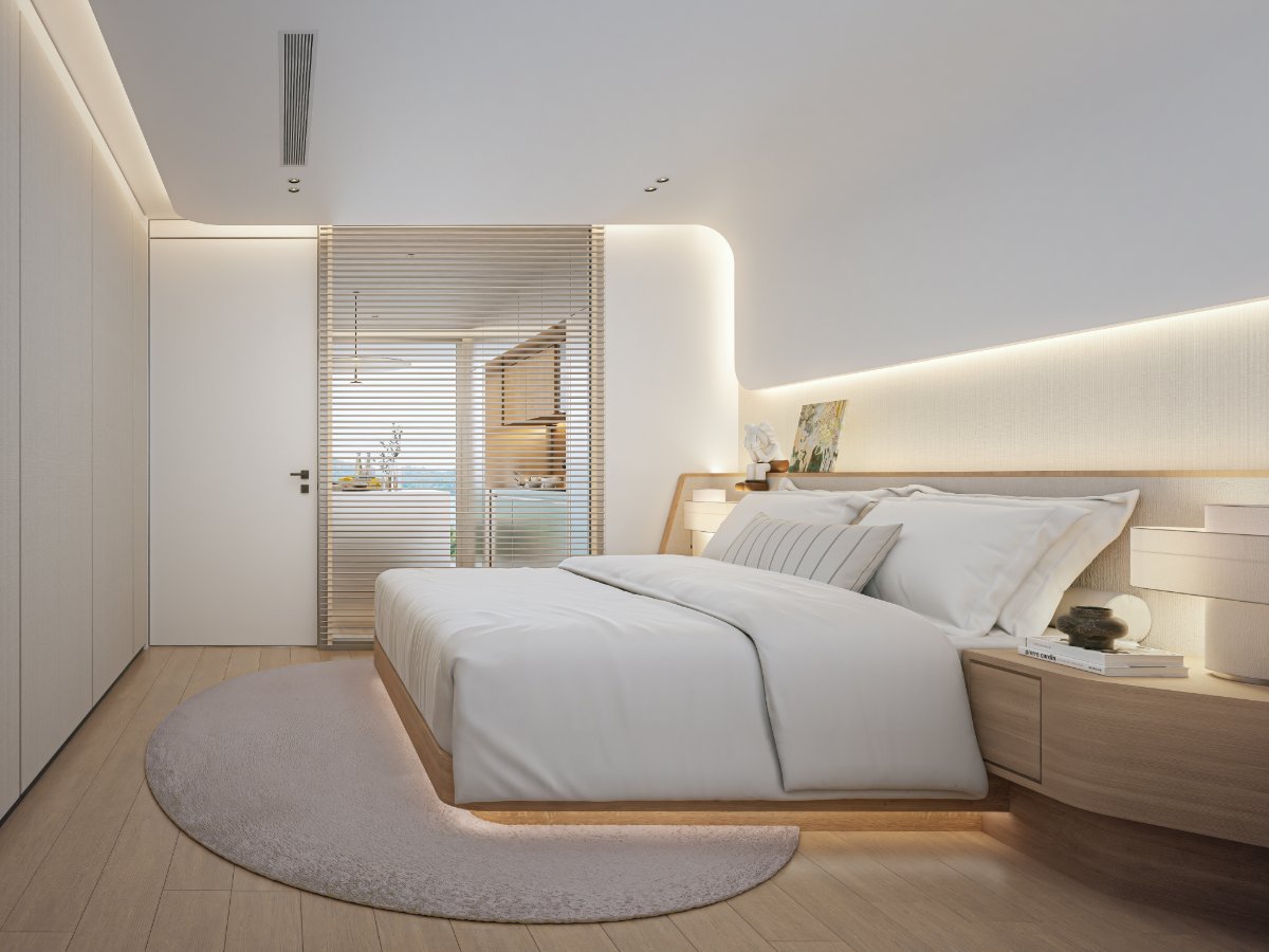 Interior view of 2 Bedroom Deluxe Apartment for Sale at Sole Mio Residences, Bangtao