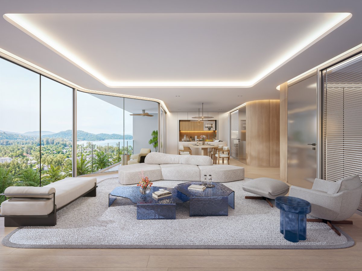 Interior view of 2 Bedroom Deluxe Apartment for Sale at Sole Mio Residences, Bangtao