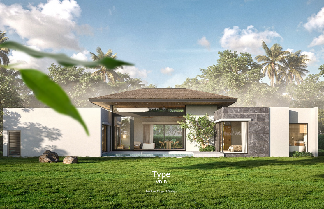 Interior view of 3-Bedroom Pool Villa for Sale at Botanica Verdant, Pru Jampa - Type B - Very Attractive Price