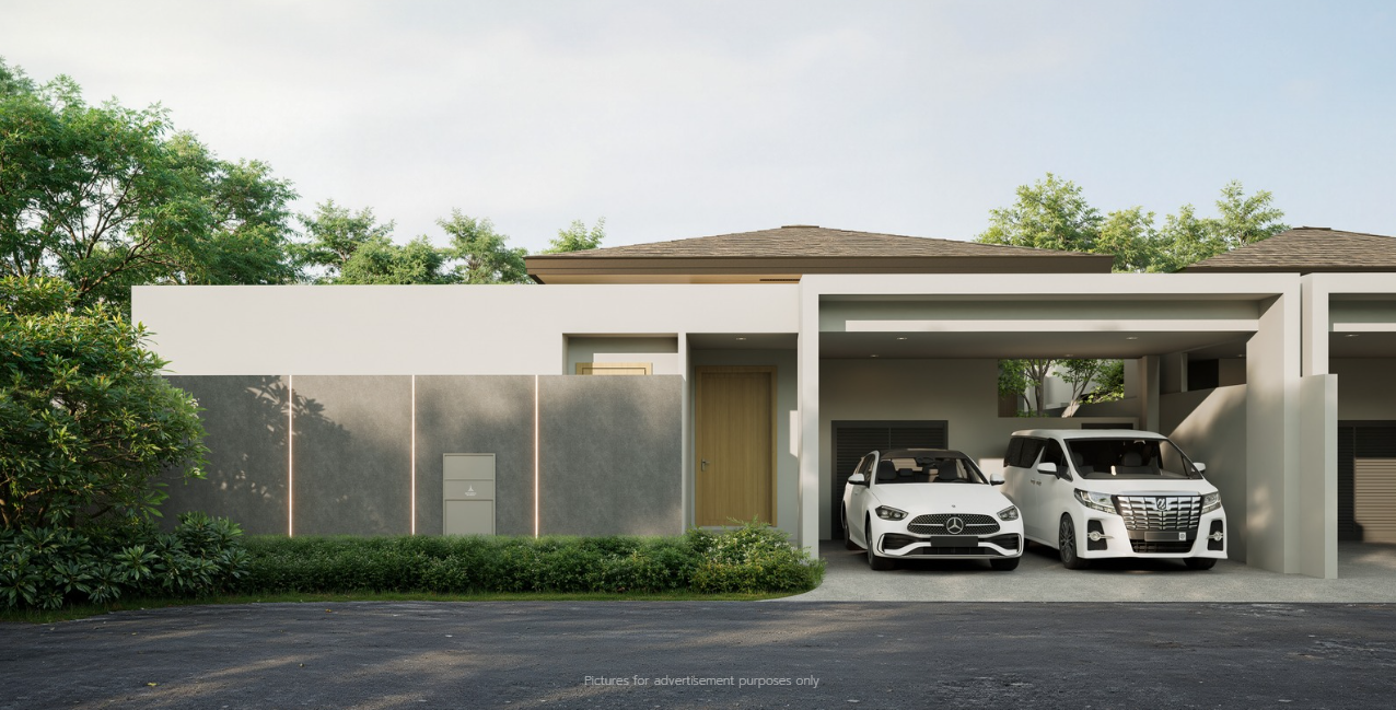 Interior view of 3-Bedroom Pool Villa for Sale at Botanica Verdant, Pru Jampa - Type B - Very Attractive Price