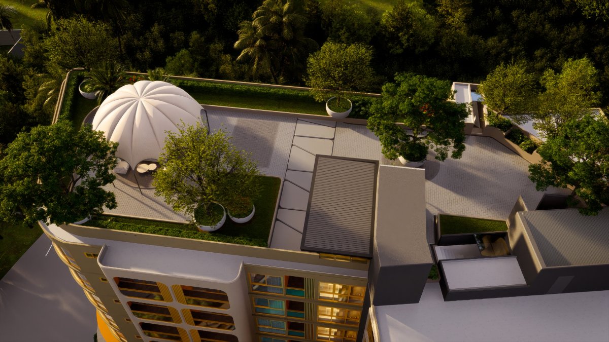 Interior view of Larger 1 Bedroom Apartment at Saint Tropez Condo for Sale