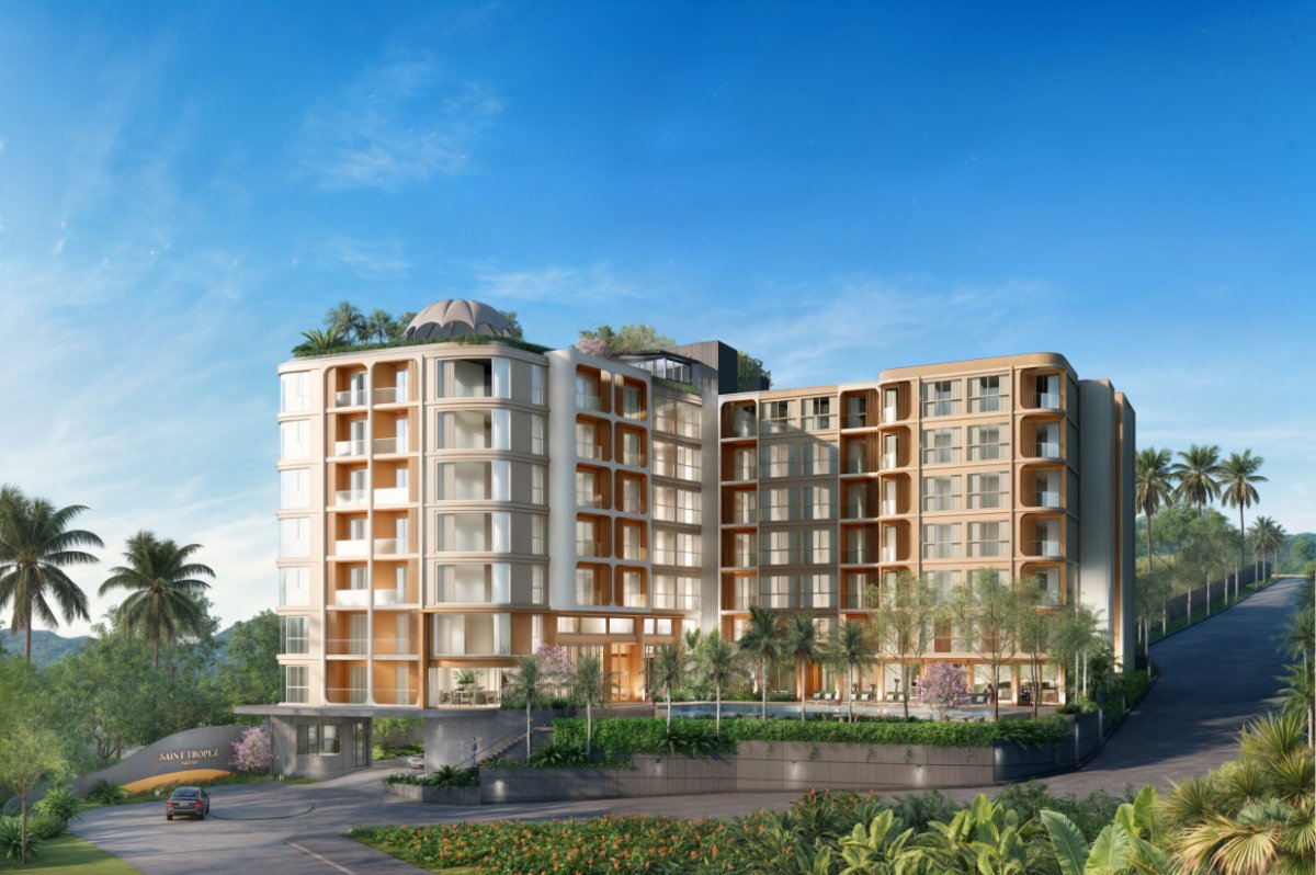 Interior view of Larger 1 Bedroom Apartment at Saint Tropez Condo for Sale