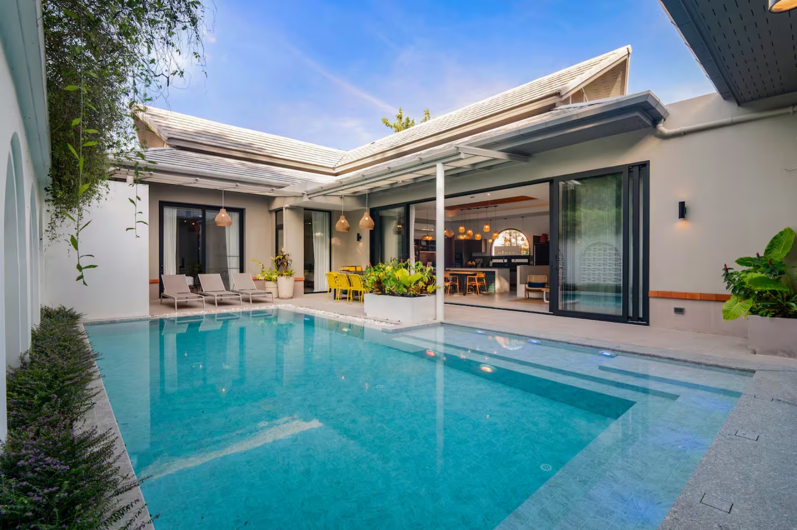 Interior view of Two Glorious 4-Bedroom Rawai Villas Sold as One - High ROI Vacation Rental