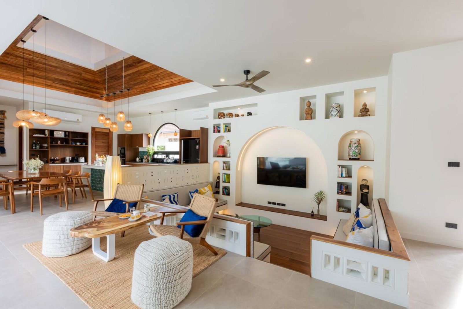 Interior view of Two Glorious 4-Bedroom Rawai Villas Sold as One - High ROI Vacation Rental