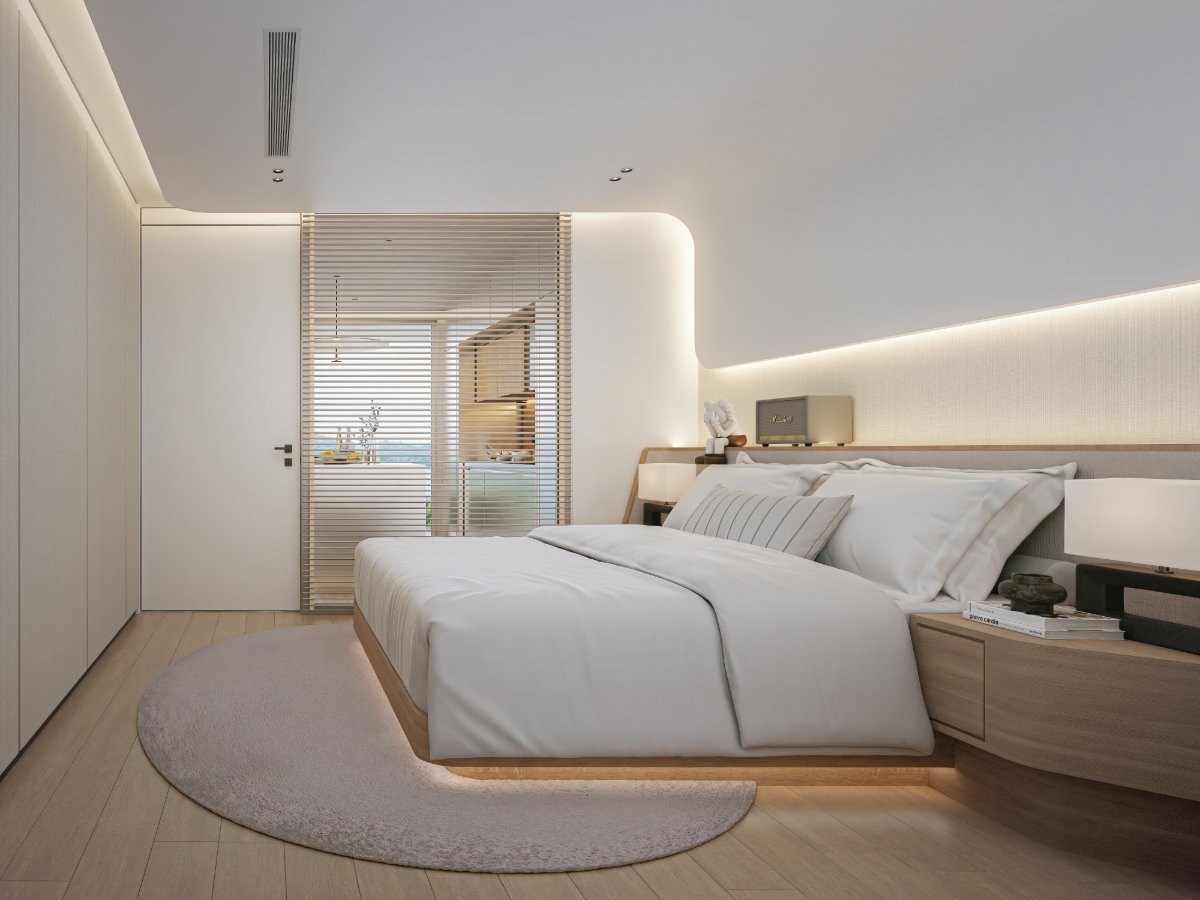 Interior view of 2 Bedroom Spacious Corner Condo for Sale at Sole Mio Residences, Bangtao
