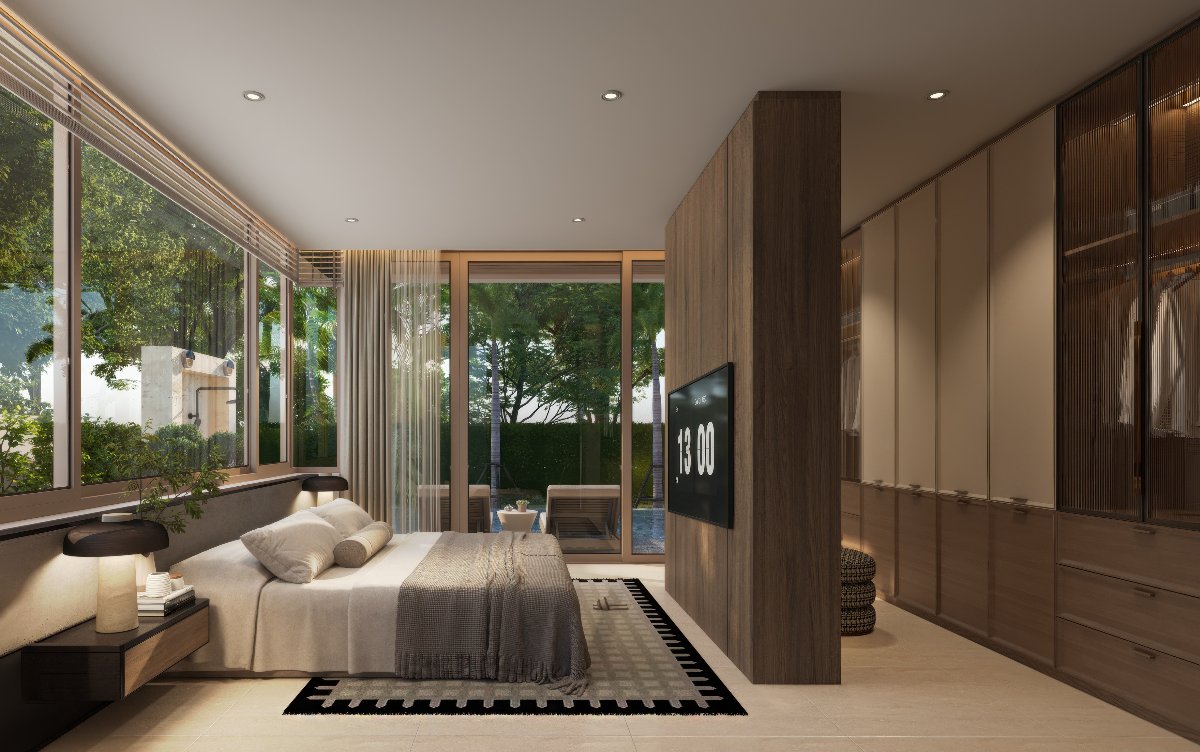 Interior view of 3 Bedroom Tropical Pool Villas for Sale at Zenithy La Ville, Koh Keaw