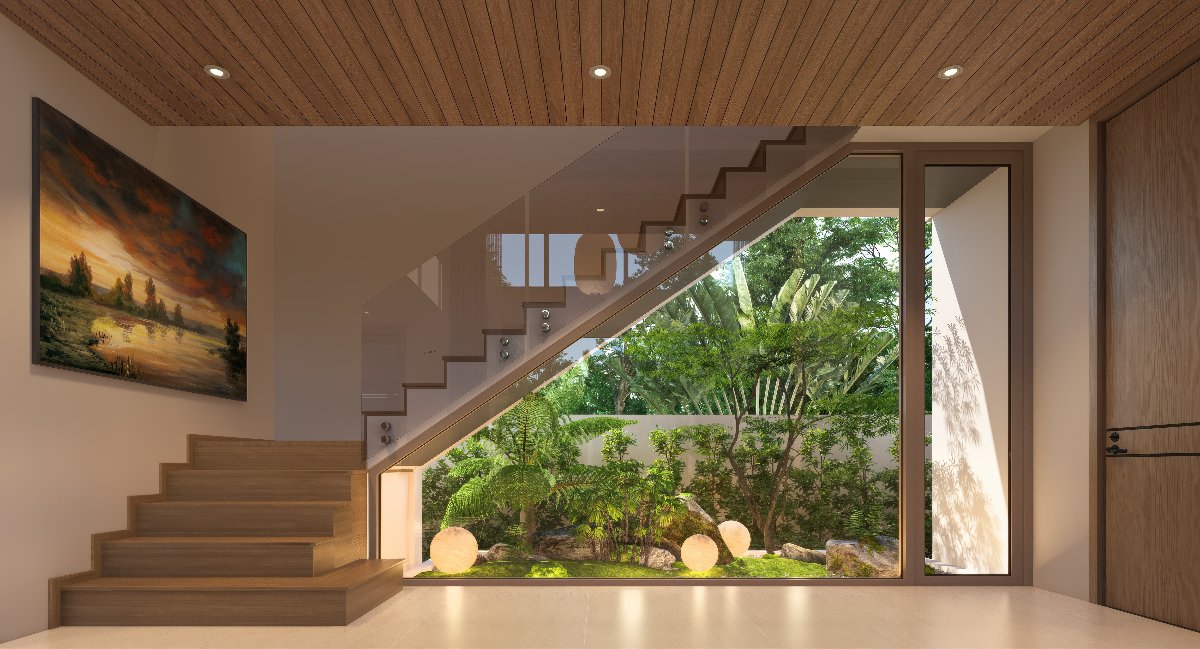 Interior view of 3 Bedroom Tropical Pool Villas for Sale at Zenithy La Ville, Koh Keaw