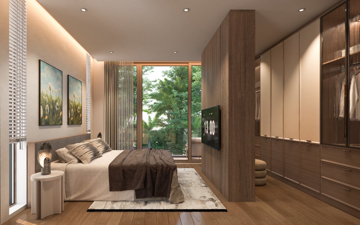 Interior view of 3 Bedroom Tropical Pool Villas for Sale at Zenithy La Ville, Koh Keaw