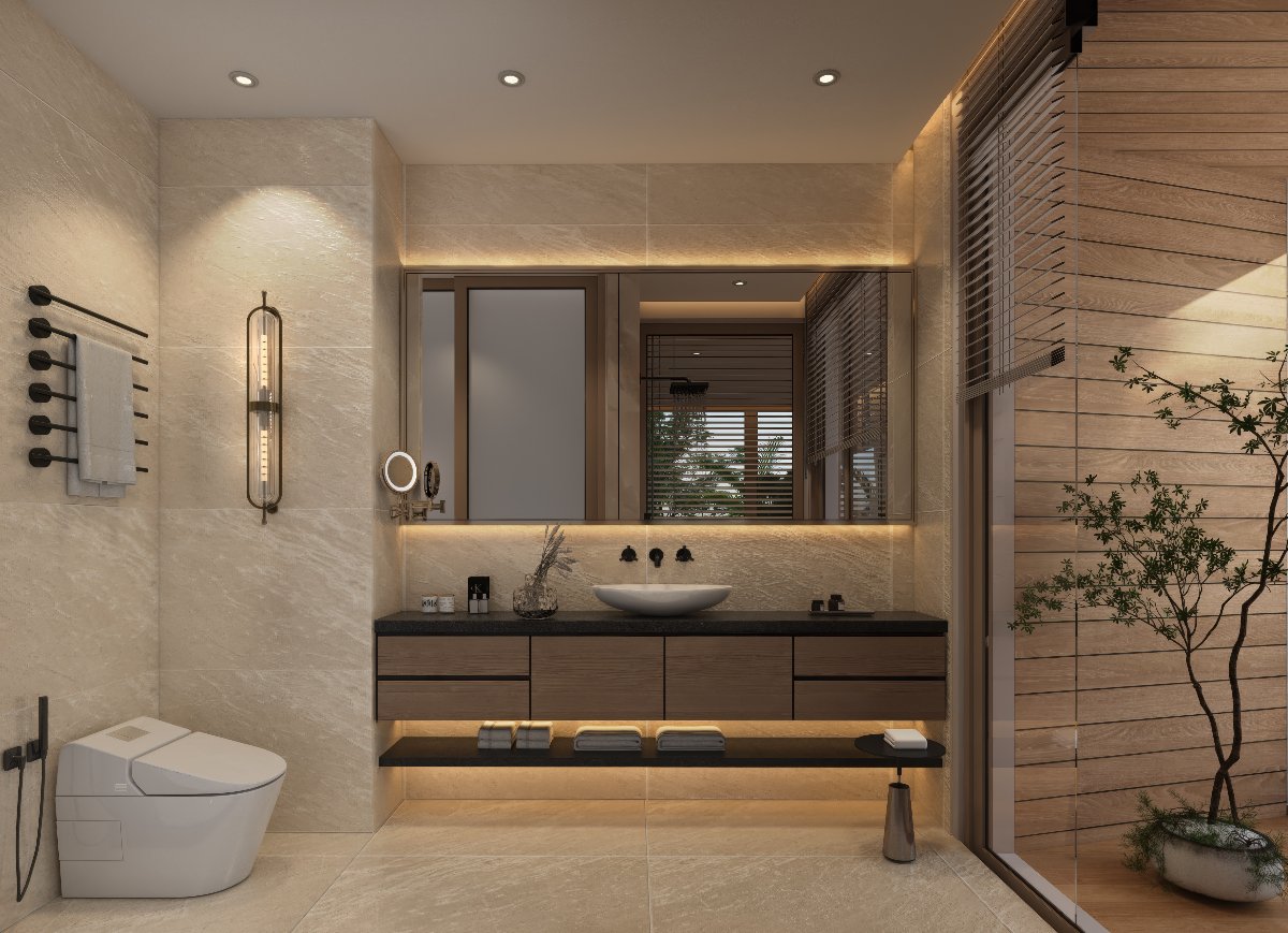 Interior view of 3 Bedroom Tropical Pool Villas for Sale at Zenithy La Ville, Koh Keaw