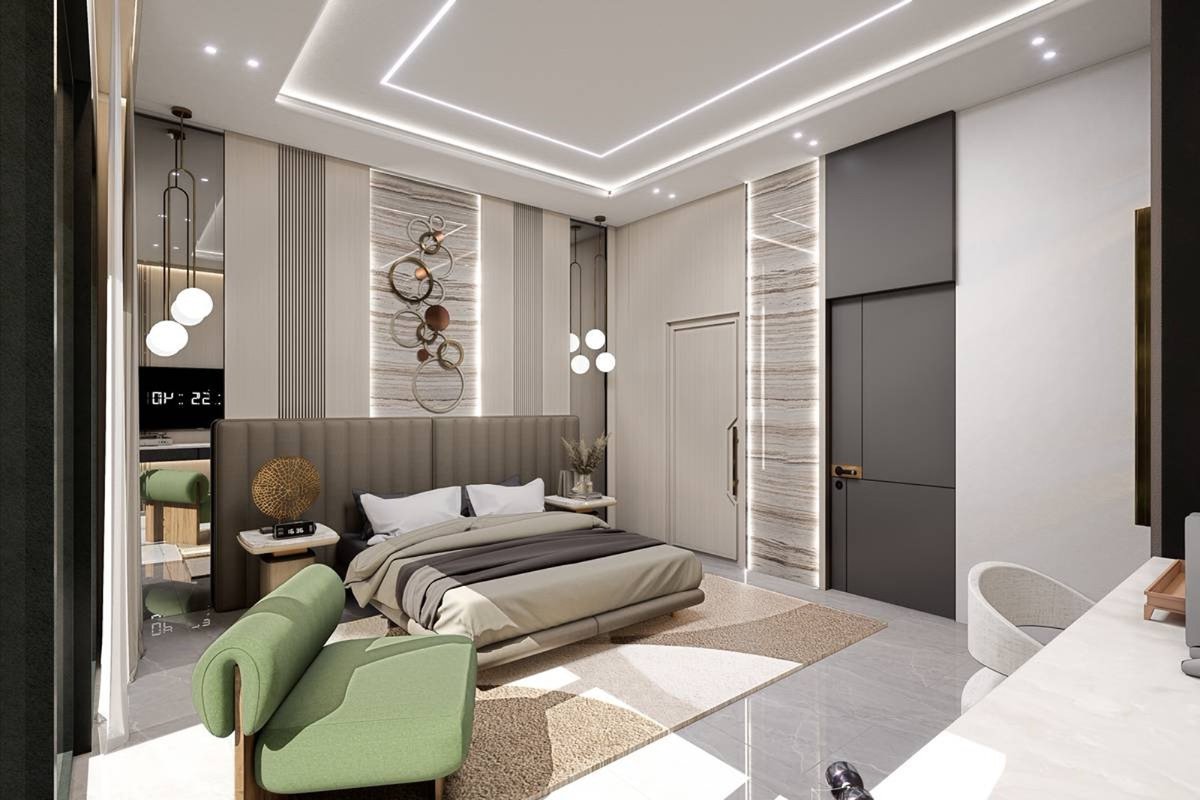 Interior view of 3-Bedroom Luxury Townhouses for Sale at Rawai Luxe by Narinsaya
