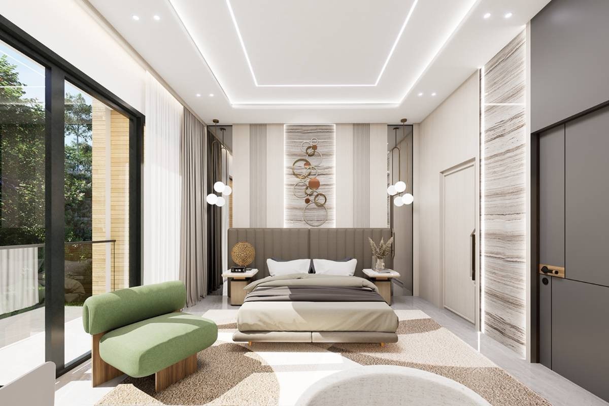 Interior view of 3-Bedroom Luxury Townhouses for Sale at Rawai Luxe by Narinsaya