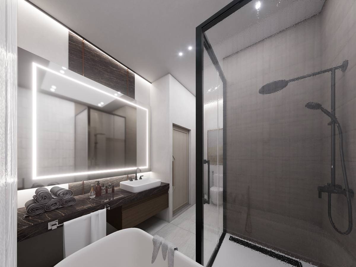 Interior view of 3-Bedroom Luxury Townhouses for Sale at Rawai Luxe by Narinsaya