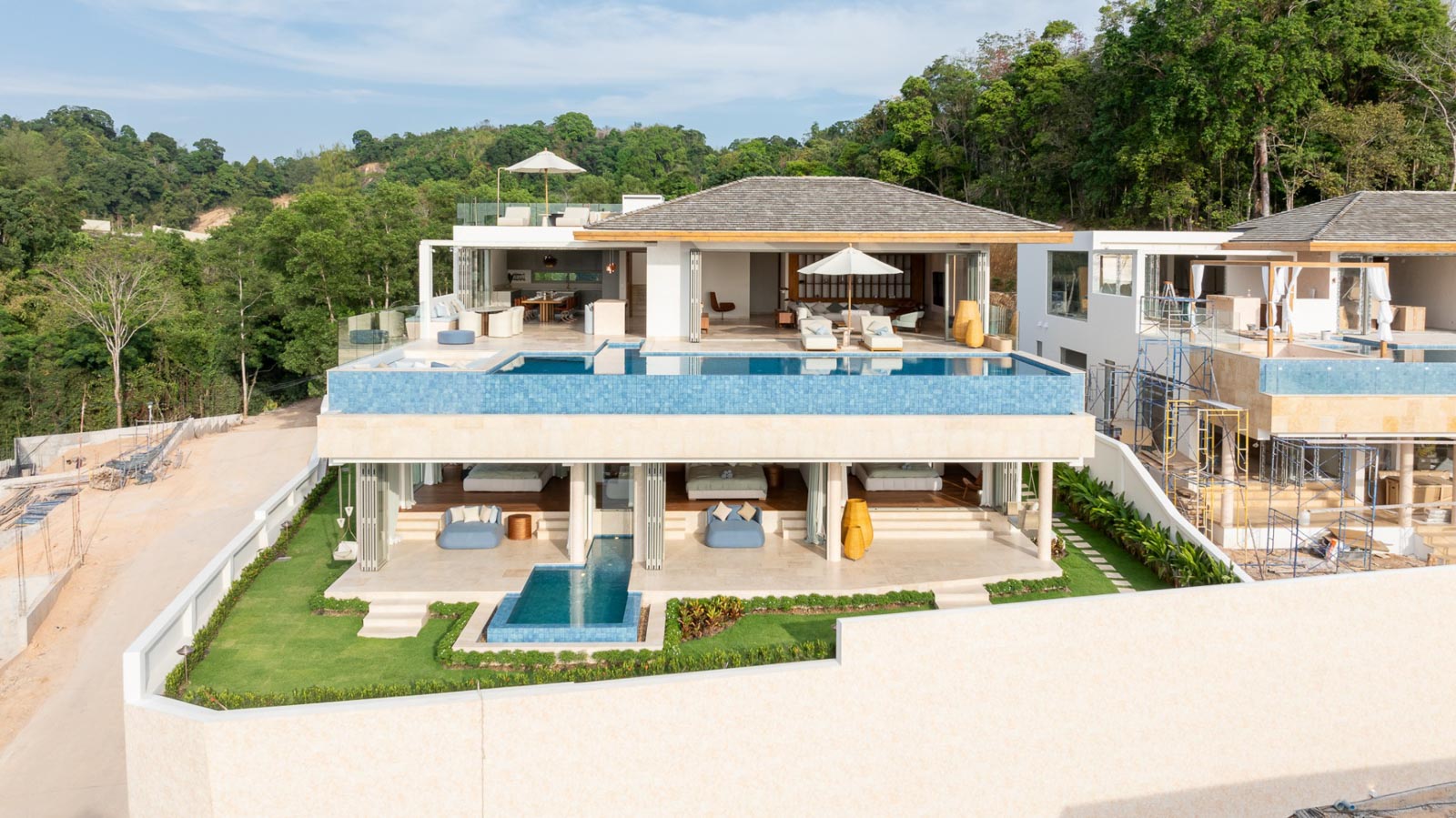 Interior view of 3 Bedroom Sea View & Valley View Villa for Sale in Cohiba Villas Phuket, Layan