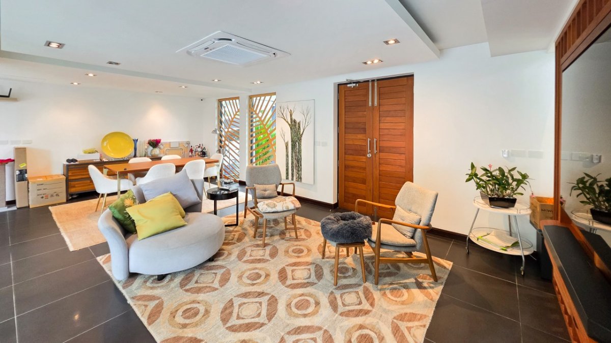 Interior view of Spacious 3-Bedroom Family Pool Villa for Sale in Pasak, Cherng Talay