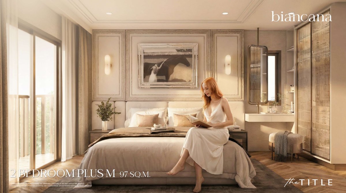 Interior view of One Bedroom Plus Type Apartment for Sale at Biancana Surin