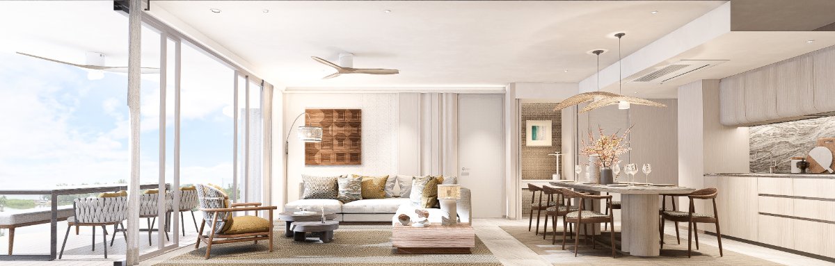 Interior view of 2 Bedroom Condo with Pool for Sale at Bellaguna Lake Residences Lotus