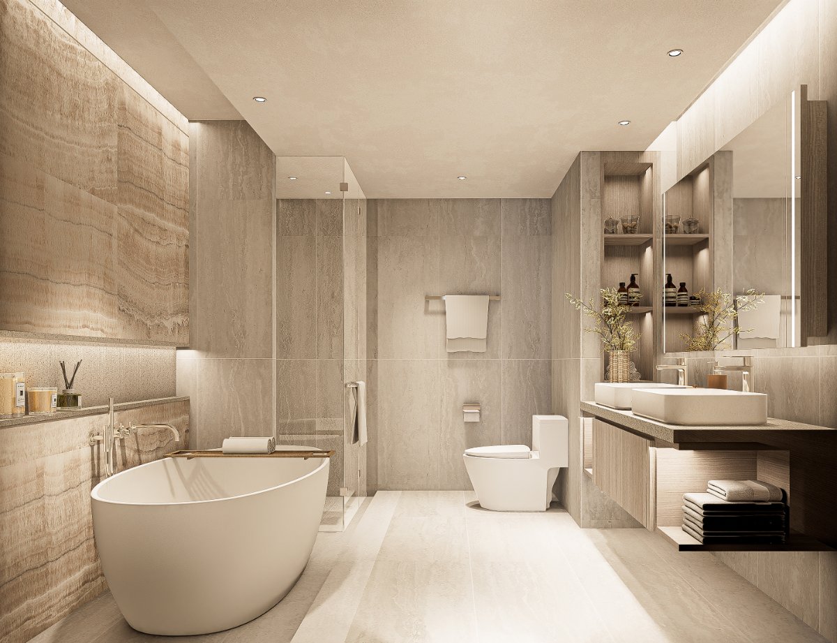 Interior view of 2 Bedroom Condo with Pool for Sale at Bellaguna Lake Residences Lotus