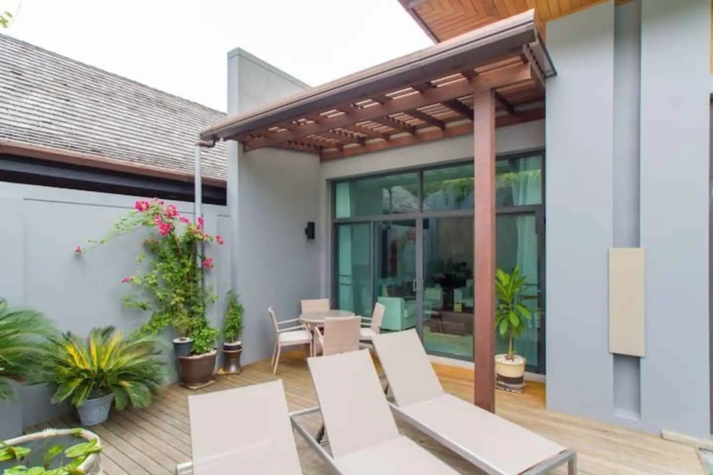 Exterior view of 3 Bedroom Pool Villa For Sale At Saiyuan Estate, Naiharn