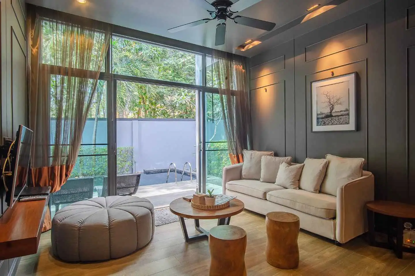 Interior view of 2 Bedroom Pool Villa For Sale In Saiyuan Estate, Naiharn