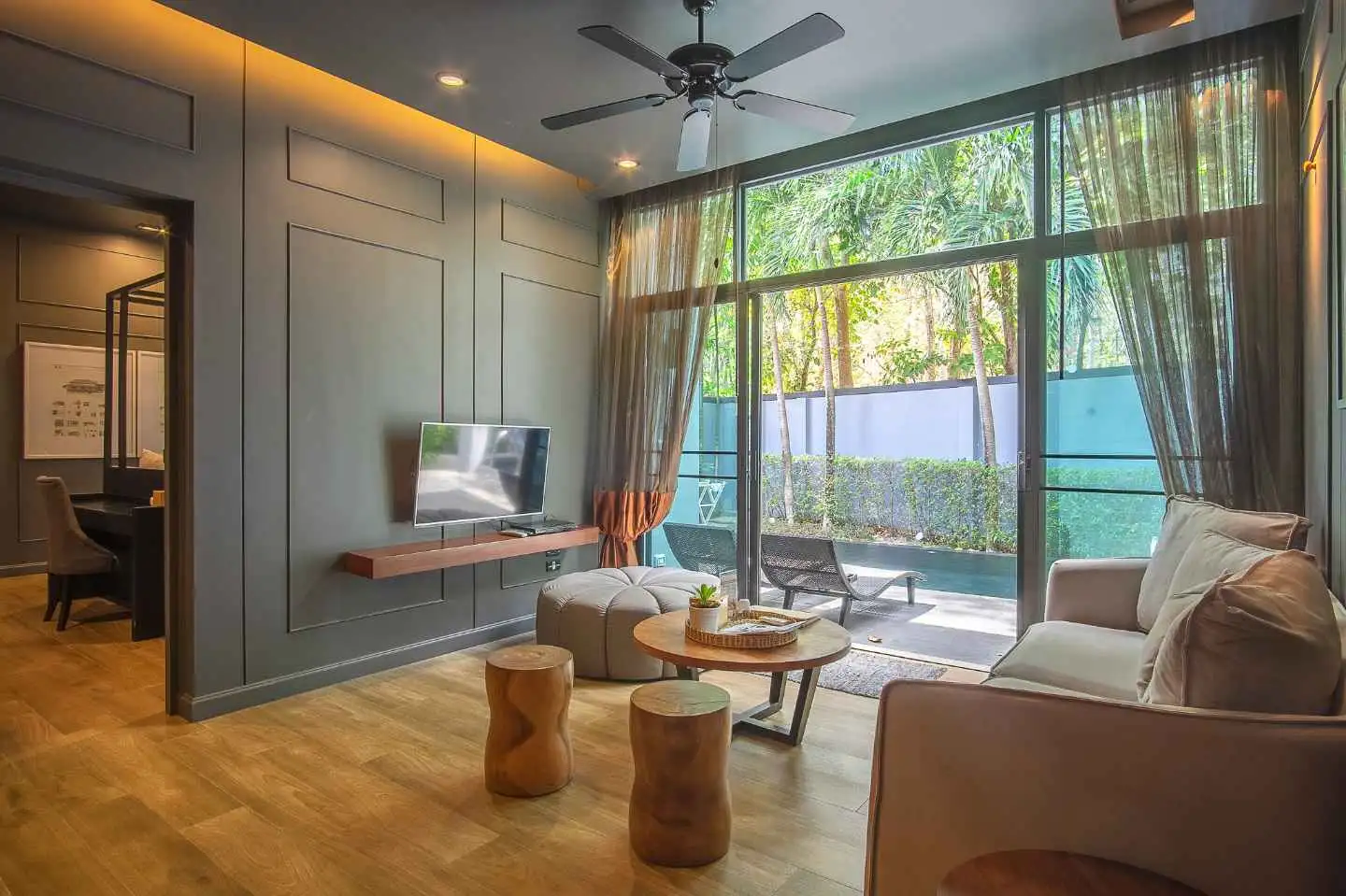 Interior view of 2 Bedroom Pool Villa For Sale In Saiyuan Estate, Naiharn