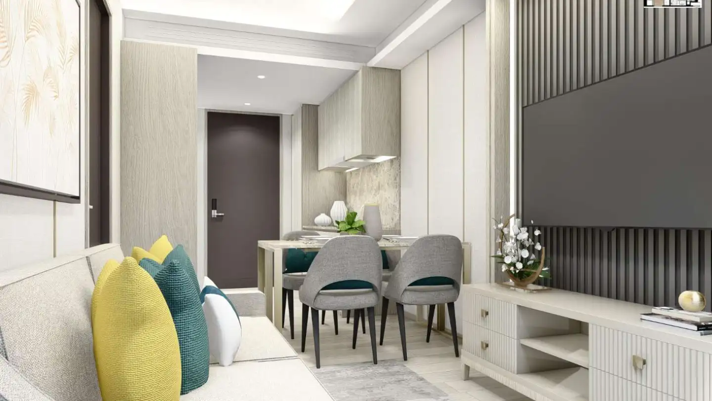 View from 1-Bedroom Ozone Laguna Condo for Sale