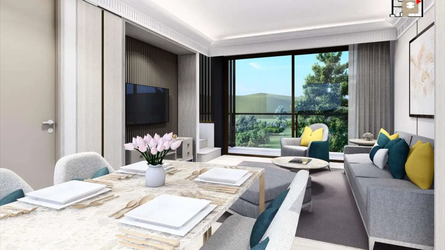 View from Modern 2-Bedroom Ozone Laguna Duplex for Sale