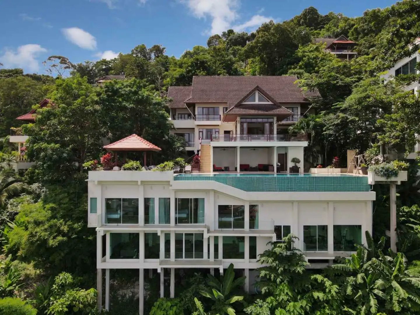 Exterior view of Luxury 7-Bedroom Patong Sea Villa for Sale - Villa Yoosook