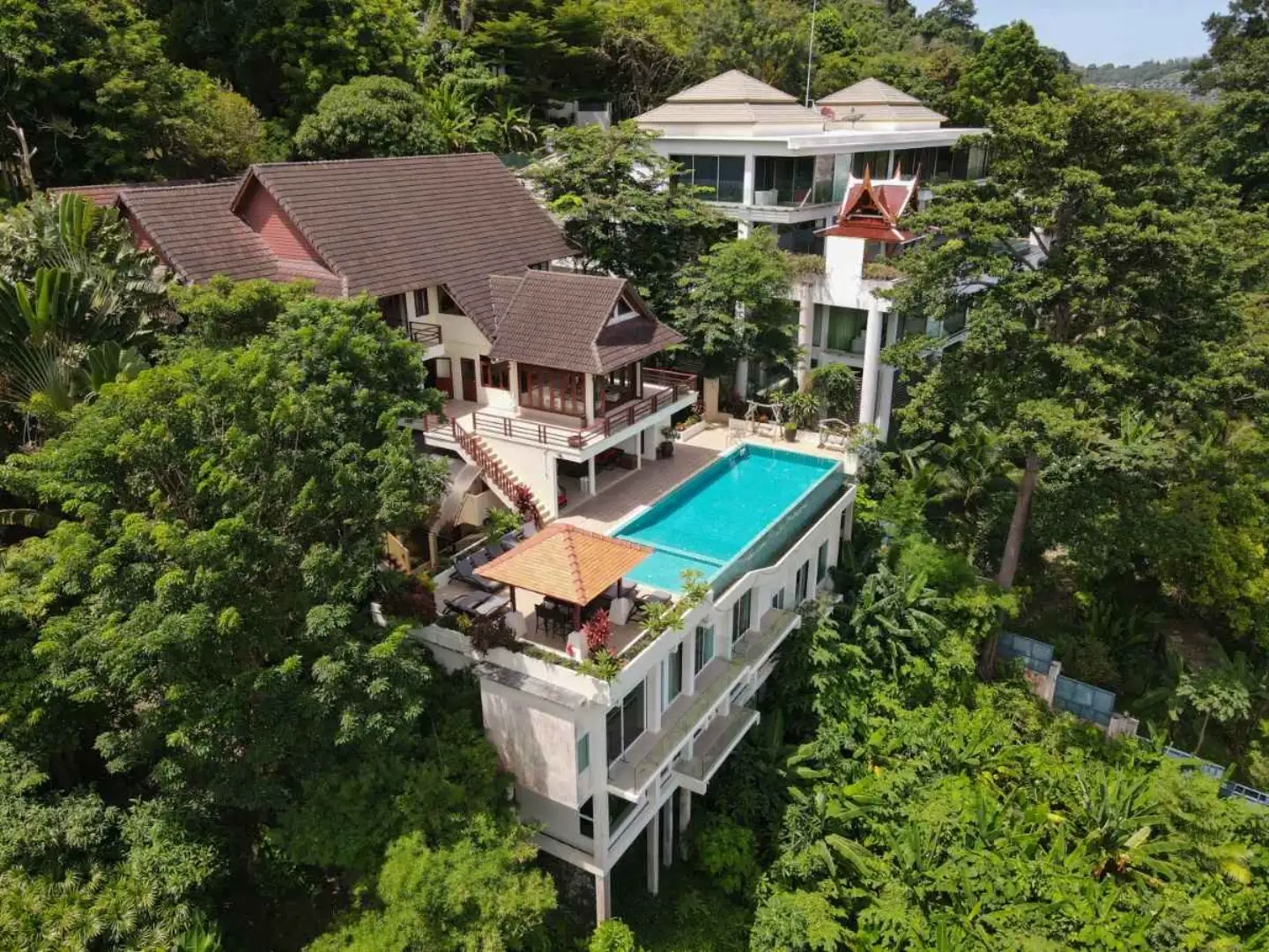 Exterior view of Luxury 7-Bedroom Patong Sea Villa for Sale - Villa Yoosook