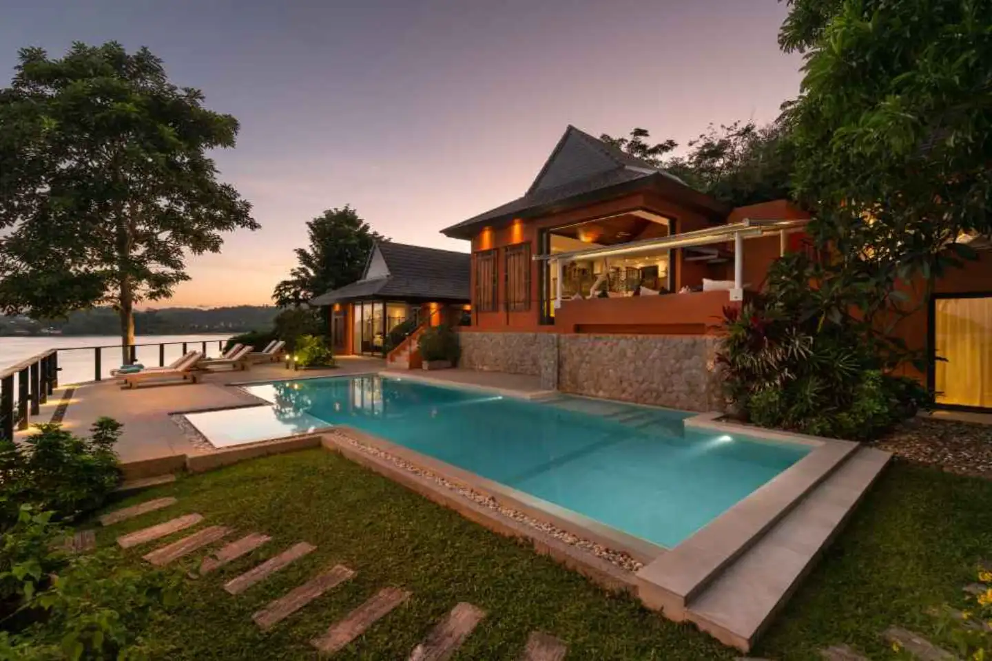 Exterior view of Absolute Oceanfront Pool Villa For Sale In Phuket
